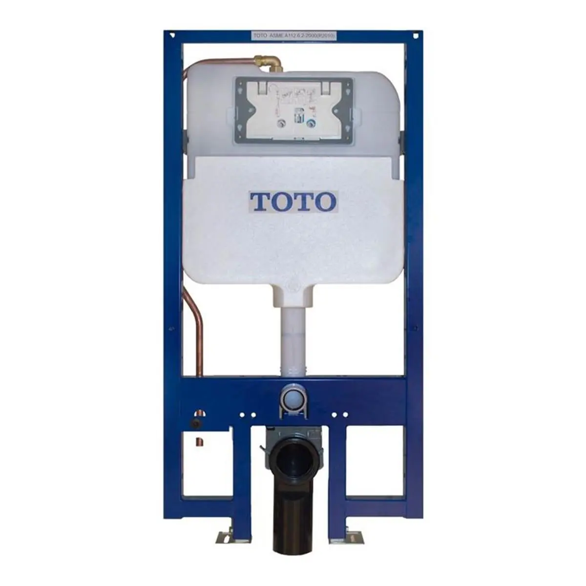 212 MAIN WT172M 1-Pc Dual-Flush In-Wall Toilet Tank System, 1.28 GPF & 0.9 GPF Water-Saving, Adjustable Height, Polyethylene Construction, Wall-Hung Style with Copper Pipe, 38 lbs, Commercial 2"-x-6" Fit, Residential
