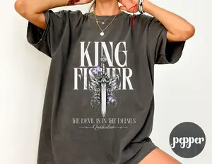 Quicksilver Book Kingfisher T-shirt Comfort Colors®, Fantasy Bookish Merch Inspired Fantasy Novel Apparel Romantasy Gift Bookish Shirt