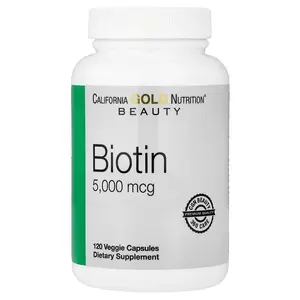 California Gold Nutrition Biotin, 5,000 mcg, 120 Veggie Capsules