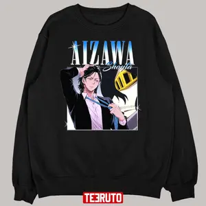 Aizawa Shouta Anime Homage T-Shirt - Unisex Graphic Tee for My Hero Academia Fans, Perfect for Casual Wear and Top