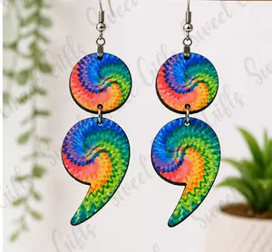 Semi Colon Earrings