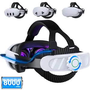 BEBONCOOL Enhanced Head Strap for Meta Quest 2/3/3S VR – 8000mAh Battery, Adjustable Gear Knob, Ultra-Comfortable & Durable Support