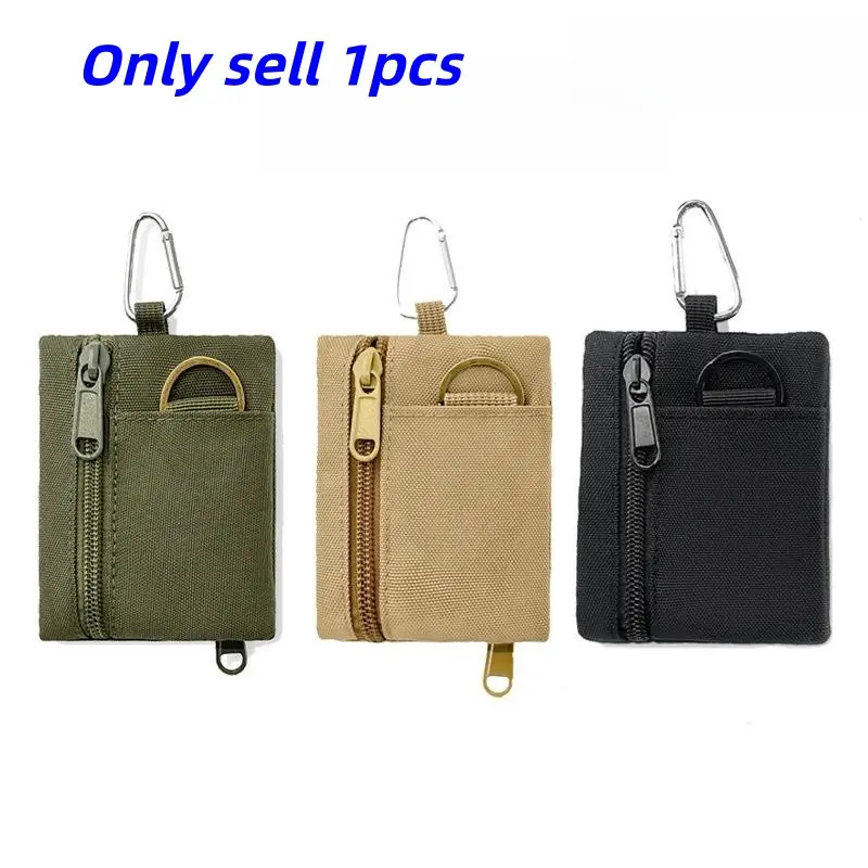Outdoor Tactical Multi-Function Lanyard Earphone Case, Credit Card Wallet, Coin Purse, Men's Sports Credit Card Holder, Outdoor Gear Accessory