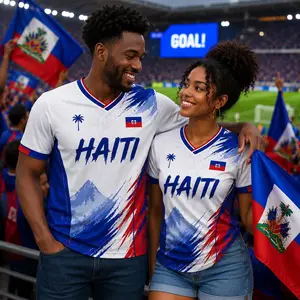 Personalized Haiti Soccer Jersey Custom Name Number, Haiti Jersey Men Women, Haitian Football Shirt Fan Gift