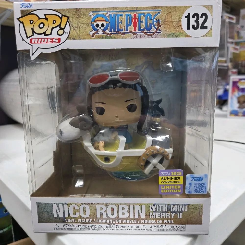 Funko Pop! Nico Robin with Mini Merry #132 Vinyl Figure - New Display Collectible Figurine for Collectibles Enthusiasts, Character Art