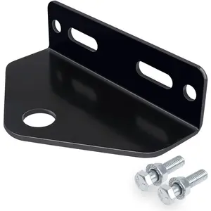 Universal Trailer Hitch for Zero Turn Mower - 3/4 inch Hole Trailer Hitch Mount - 3/16 Inch Thick and Heavy Duty Steel with Installation Hardware (Black)