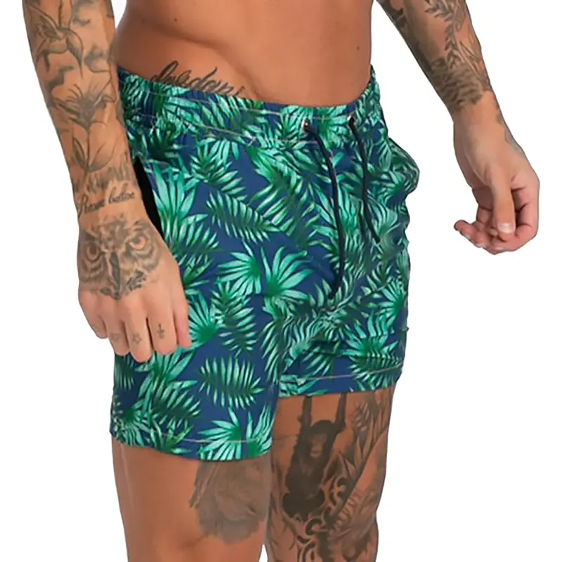 GINGTTO Men's Beach Shorts Bathing Suits with Mesh Lining