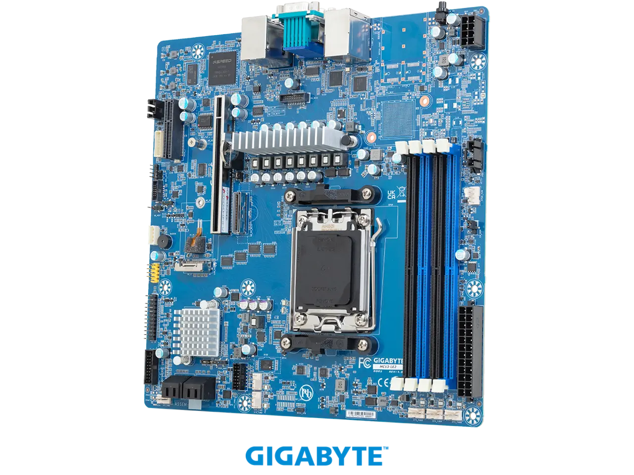 GIGABYTE MC13-LE2 Motherboard - AMD EPYC™ 4004 / Ryzen™ 9000 / Ryzen™ 7000 - microATX UP 1Gb/s LAN GIGABYTE MC13-LE2 Motherboard - AMD EPYC™ 4004 / Ryzen™ 9000 / Ryzen™ 7000 - microATX UP 1Gb/s LAN