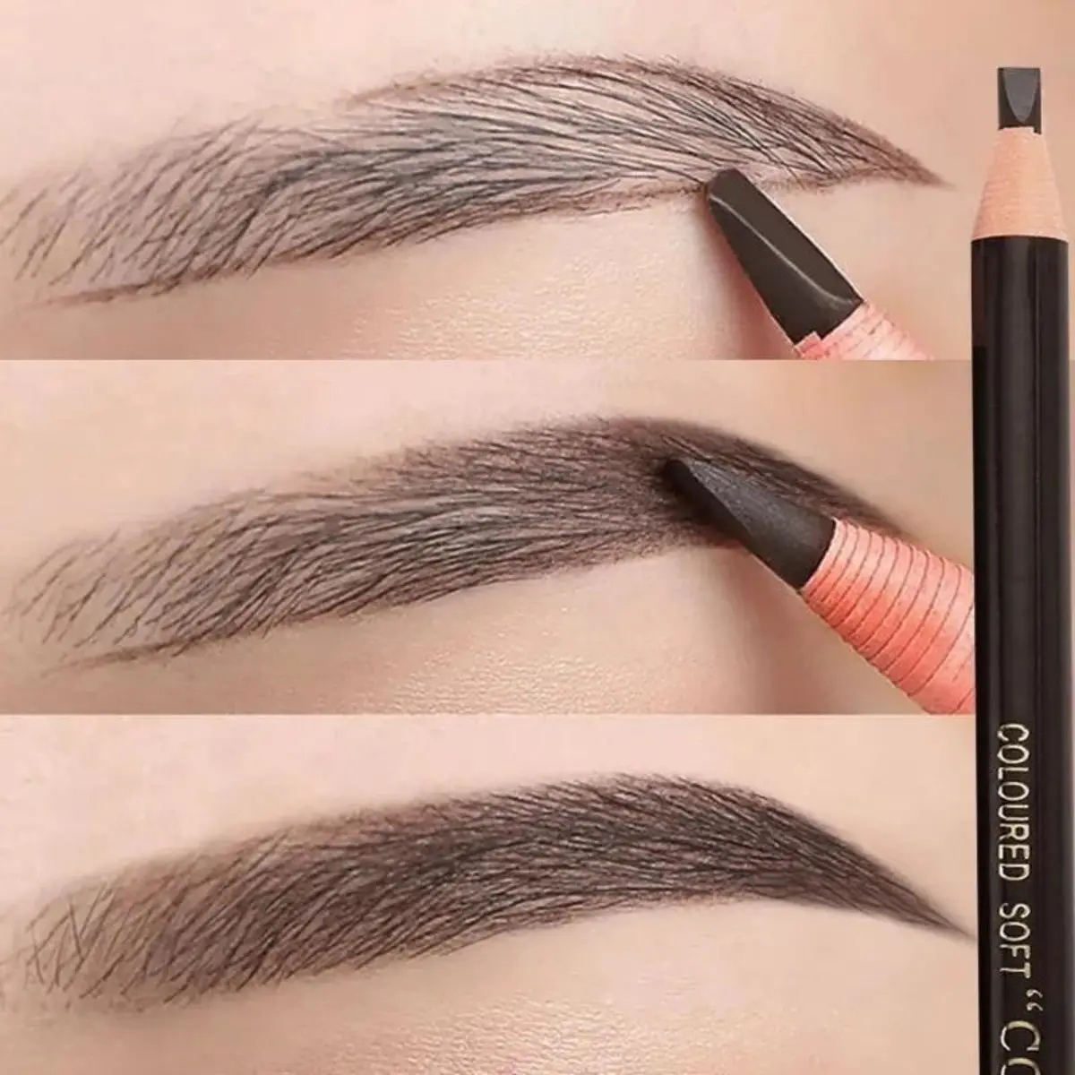 6 Pack Waterproof Eyebrow Pen Eyebrow Tattoo Tint Enhancers Long Lasting Cosmetic Professional Makeup Brow Lift Eyebrow Eyeliner Pencil Lightweight