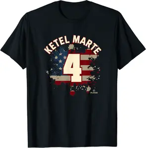 Ketel Marte Vintage Flag Phoenix MLBPA Arizona Patriotic T-Shirt - Karenlyn Shop UIXB09MBH5NGH