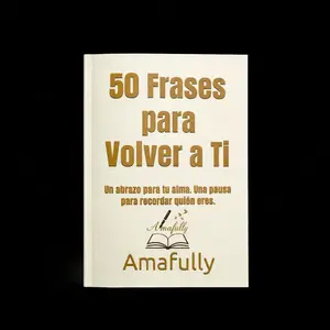 50 Frases para Volver a Ti. Un abrazo para tu alma. Una pausa para recordar quien eres – Libro de amor propio y sanación emocional