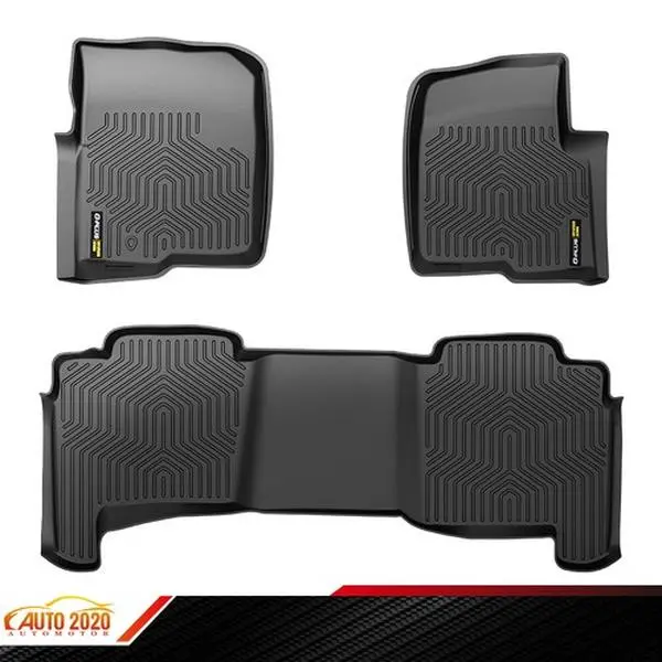 TPE 3D Floor Mats Liners Fit For 2004-08 Ford F-150 Crew Cab TPE All Weather Heavy Duty Floor Mats Liner