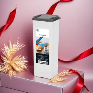 New Bread Storage Container, 5.25x5.25x13.62 Inch Clear Design for Food Preservation