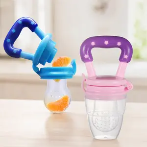Baby Fruit Feeder Set - Detachable Teether & Easy-Clean Tool for Home & Travel. Anti-Choking Mesh, Silicone Gum Massager for Infants. Portable Snack Bag for Healthy Weaning & On-the-Go Nutrition. Stylish and Durable with Great Reviews.