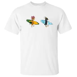 Cody Maverickk & Chicken Joee Surfs Up Shirt, Funny Gifts, Y2k Clothing, Unisex Sweater Pullover Tee