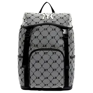 MLB Monogram Vintage Full-Print Backpack in Gray for Men and Women