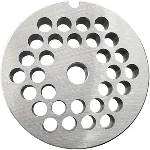 #22 Stainless Steel Meat Grinder Plate Discs Blades Compatible with Meat Grinders,Cutting Disks Heavy Duty (5/16 Hole Plate)