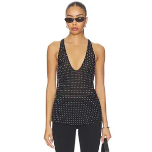 EAVES Vivian Top in Black Dot
