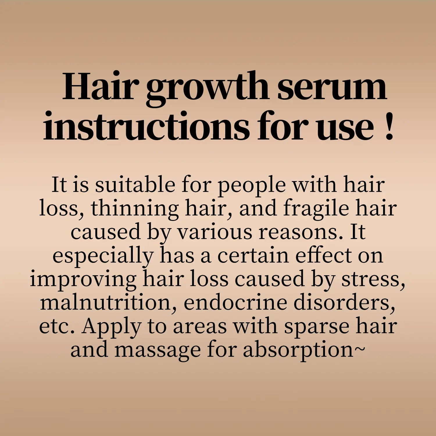 【No free gift ，product instructions】Introducing the efficacy and usage of ginseng and black sesame hair growth liquid.