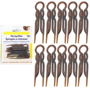 Hair Clips - Plastic, U-Shaped Magic Clip Hair Clips, Strong and Durable Hair Clips for Fine Hair, Thick Hair and Long Hair, Hairstyling Accessories