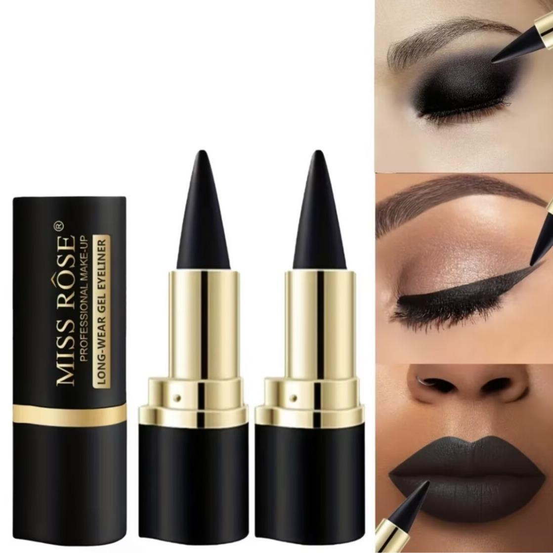 【2026 New Lovely Mother's Day Gift】 2Pcs Gentle Matte Gel marker Eyeliner Pencil, Matte eyeliner gel Fast Drying Smudge Proof Long Lasting daily Makeup use brand Professional Eye Liner Pen Creme Gel Liner