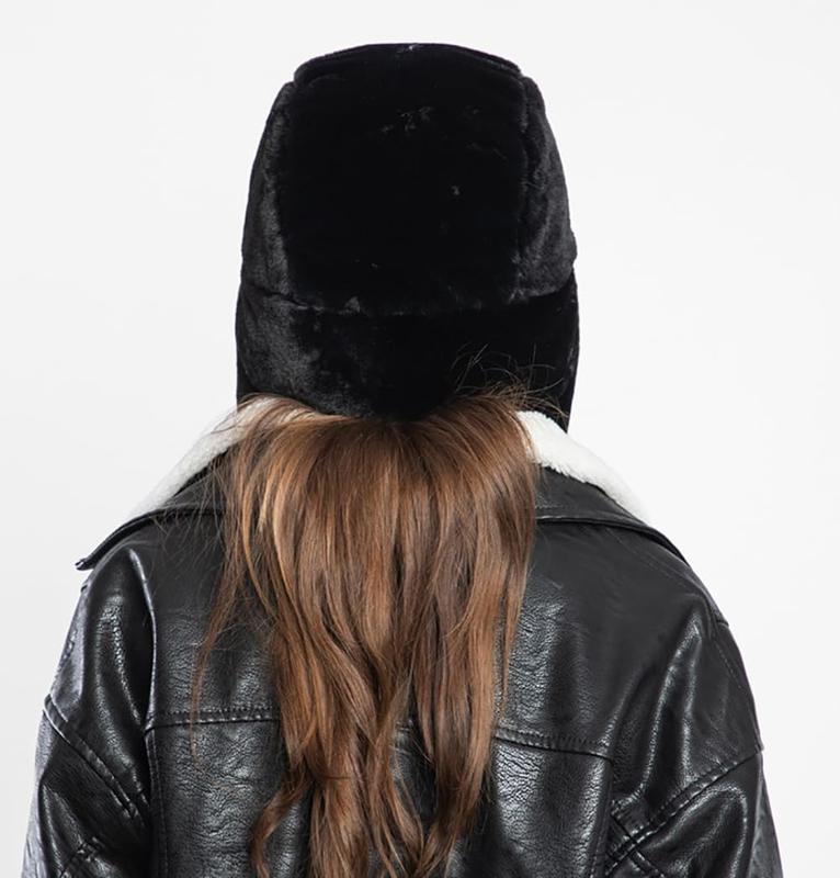 Women's Trapper Hat Faux Winter Hats Fuzzy Russian Hat with Buckle Trooper Warm Ski Cycling Ear Flap Hat 2025 Women's Trapper Hat Faux Winter Hats Fuzzy Russian Hat with Buckle Trooper Warm Ski Cycling Ear Flap Hat 2025