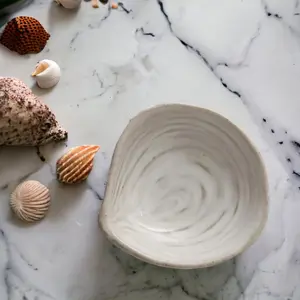Stoneware Shell Dish - 2-3/4-in