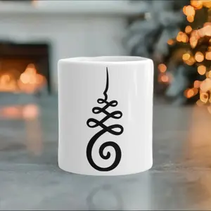 Unique Unalome Ceramic Mug with Spiritual Symbolism - 11oz & 15oz Options