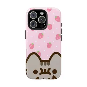 A Cute Pusheens Phone Case That Features Ice Cream, Compatible with for iphone Models