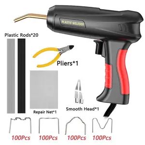 200w Plastic Welding Gun, Two-In-One Multi-Function Plastic Welding Machine, Fast Heating, Repair Car Hood, Bumper, Dashboard