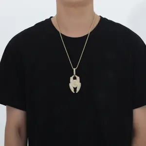 HipHop Jewelry Spider Pendant Halloween Party Spiderman Necklace Personalized Punk For Men High Quality