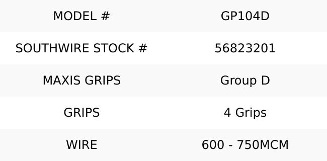 Southwire GP104D 600 - 750MCM Maxis Grips Pulling Heads