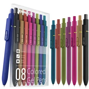 Colorful Gel Pens - 8 Pcs Colored Ink Pens Coloring | 0.7MM Smooth Writing Medium Point - Quick Drying Retractable Colored Pen for Journaling Note Taking tiktokshopmemorialday