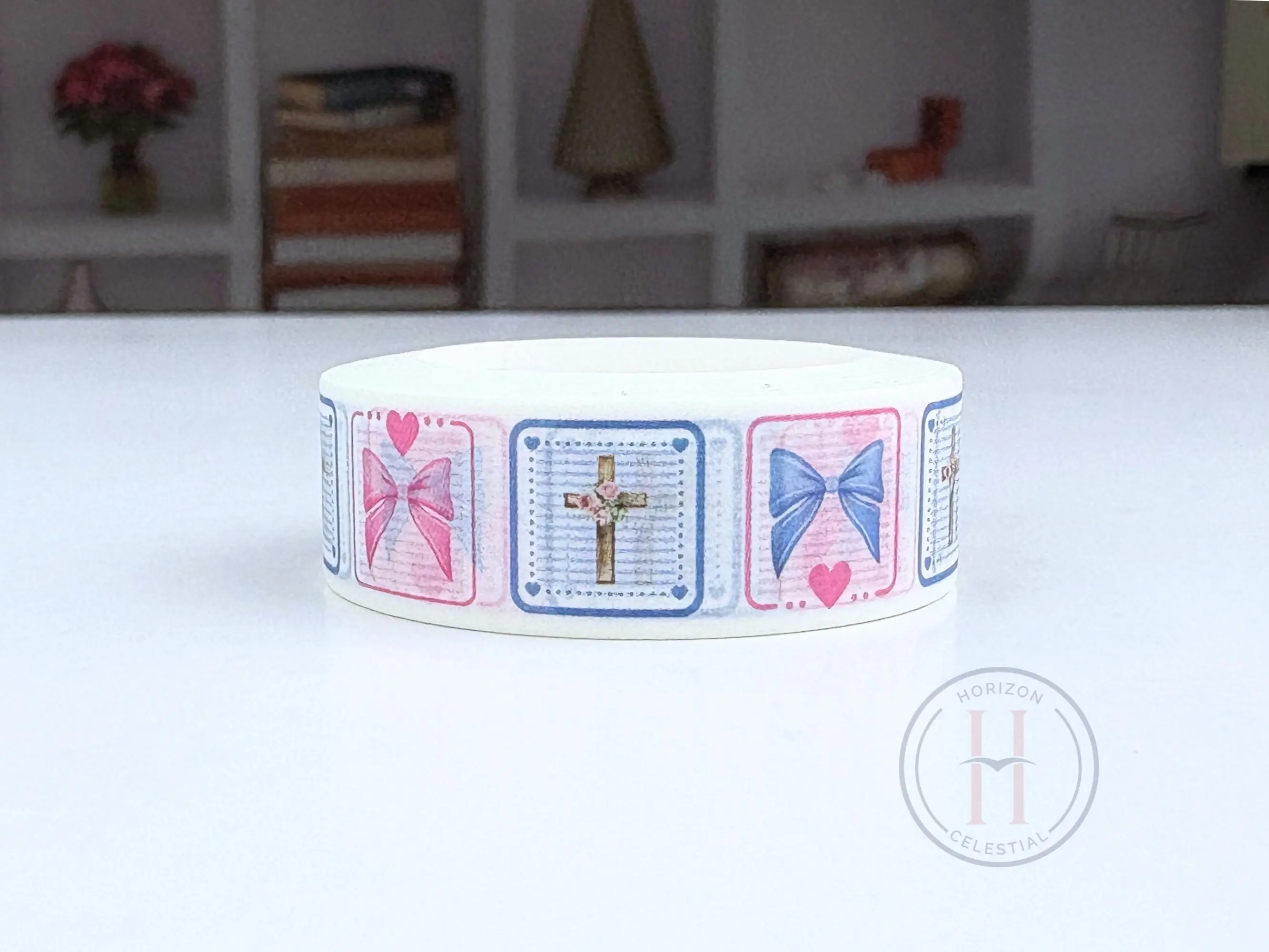 Quilt Cross and Bow Washi Tape: Christian Planner Scrapbook Tape (15mmx10m)