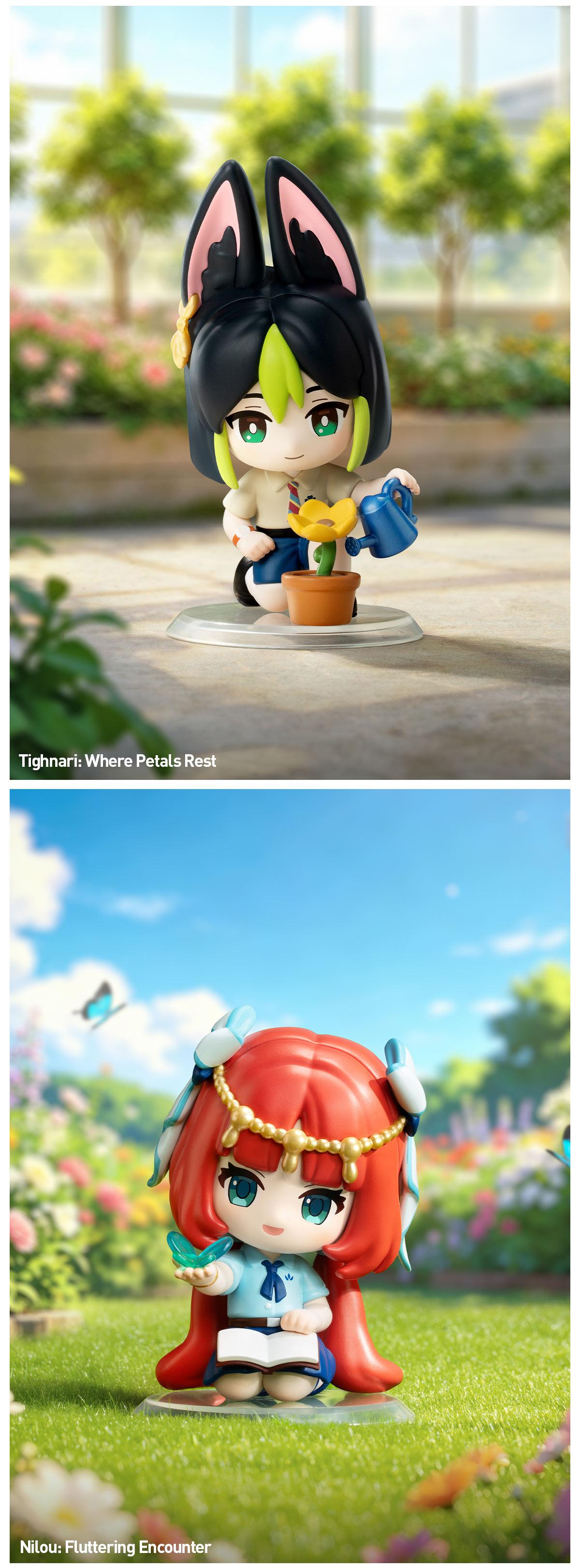 [POP NOW] POP MART Genshin Impact Academy's Light and Shadow Poetry Chibi Series Figures Blind Box, teen boy gift -Whole Set  [Ship by Aug 26th ]