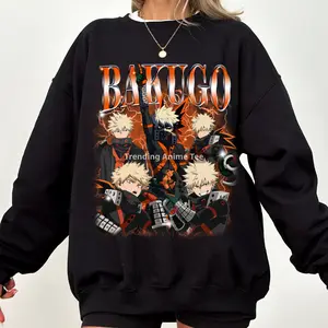 Limited Katsuki Bakugo MHA Shirt, My Her0 Academiia Sweatshirt, Anime Tee, Gift For Anime Fans, For Men, For Women