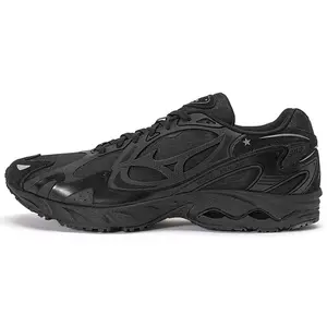 Mizuno Wave Solar Retro Lifestyle Sneakers for Men and Women – Synthetic Leather, Cushioned Thick Sole, Shock Absorbing, Non-Slip, Durable, Breathable, Mid-Cut Verifiable, with credentials and supporting global authentication