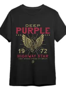 Men's Vintage 1972 Dipp Purple Retro T-Shirt - Short Sleeve Round Neck Casual Summer Shirt with Dipp Purple Print, 95% /, Streetwear Style for Casual Attire & Themed Events