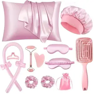 13-Piece Heatless Hair Curler Set, Silk Sleep Curlers, Natural Waves, No Damage, Travel & Home Use, Gentle Night Tool, Daily Hair Care
