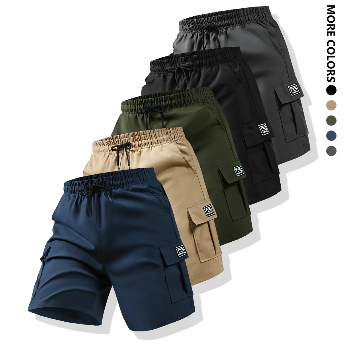 Blue + Khaki + Green + Black + Gray