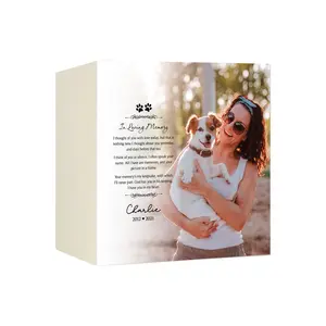 Custom Pet Urn Shadow Box | Personalized Pet Memory Frame | Dog Cat Cremation Keepsake | Pet Loss Gift | In Loving Memory Paws