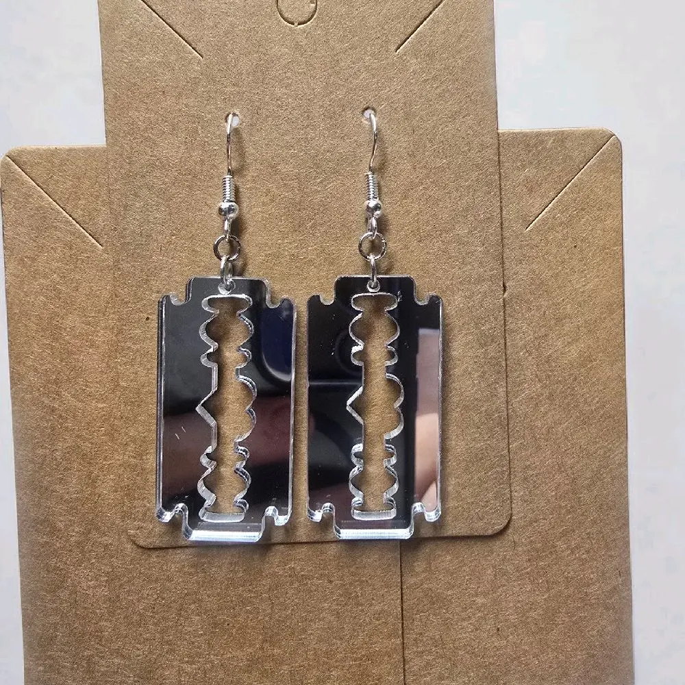 213) Razor Blade Earrings!