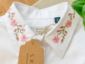 Hand-embroidered shirt/ Customized Shirt / Flower's shirt / Hand embroidery