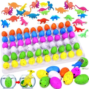 60-Pack Hatching Dinosaur Eggs for Kids – Grow-in-Water Dino Toys Inside, Easter Egg Fillers, Party Favors, Birthday Gifts, Classroom Prizes, Piñata Stuffers