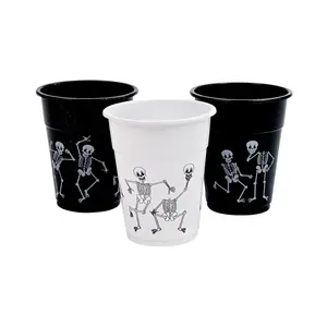 16 oz. Bulk 50 Ct. Silly Dancing Skeleton Disposable Plastic Cups