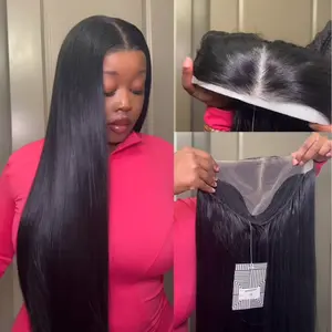 Style Icon 9x6 Glueless Synthetic Lace Front Wig 38 Inches Pre Cut Pre Plucked Wear And Go Wig Heat Resistant Fiber Wig Vivid Self Growing Clean Hairline With Tiny Knots