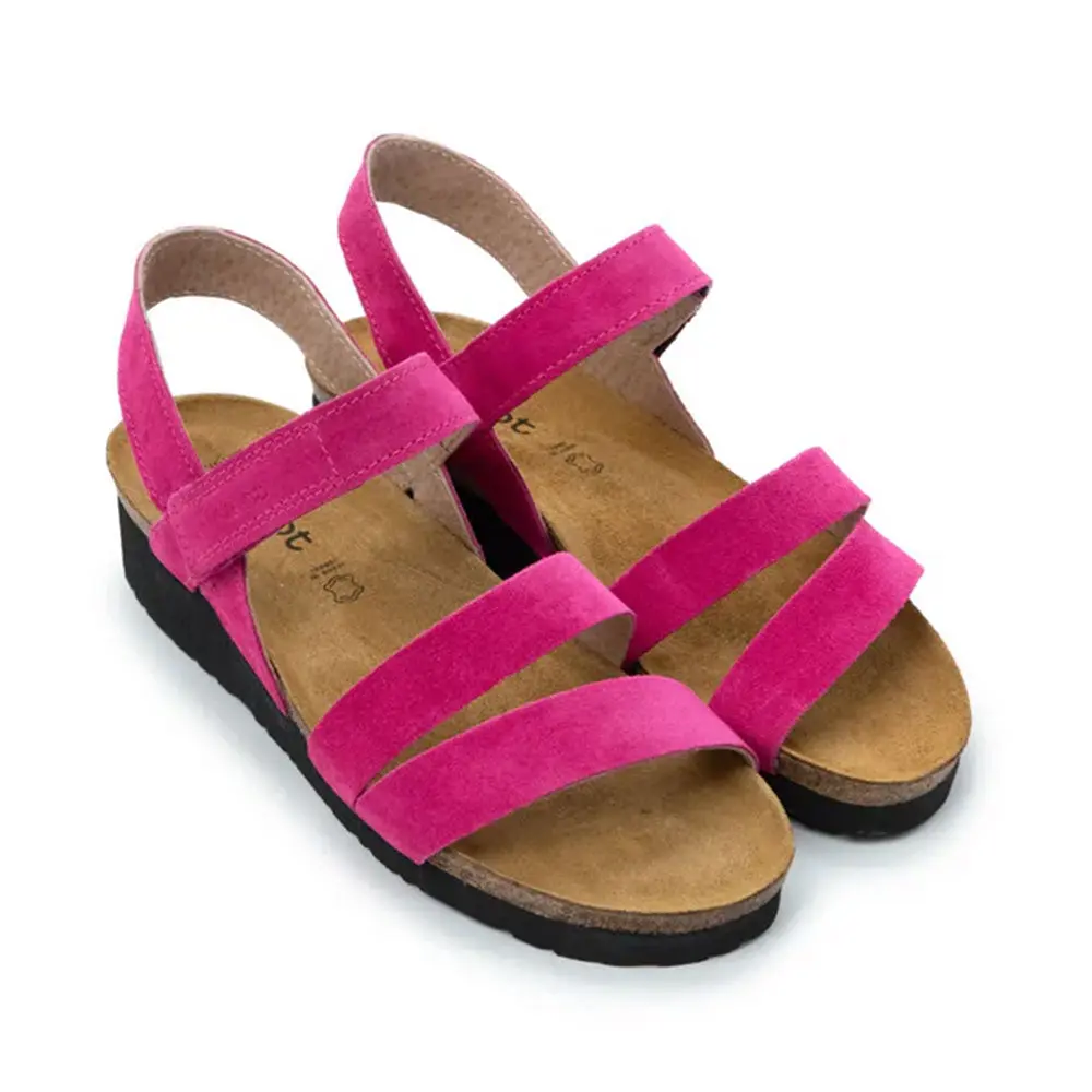 Naot Kayla Fuchsia Suede Sandal (7806-CAQ)