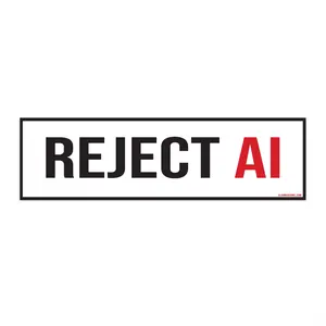 REJECT AI Bumper Sticker