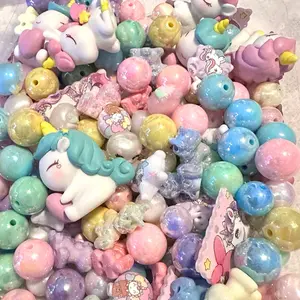 Unicorn Beads, Craft Supplies for DIY Jewelry Making, Kids' Creative Handcraft Projects
