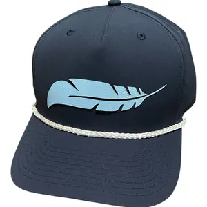 Richardson Feather Hat - Gray Adjustable Trucker Hat with Logo and Adjustable Closure Adjustable Leather Patch Hat hat snapback baseball